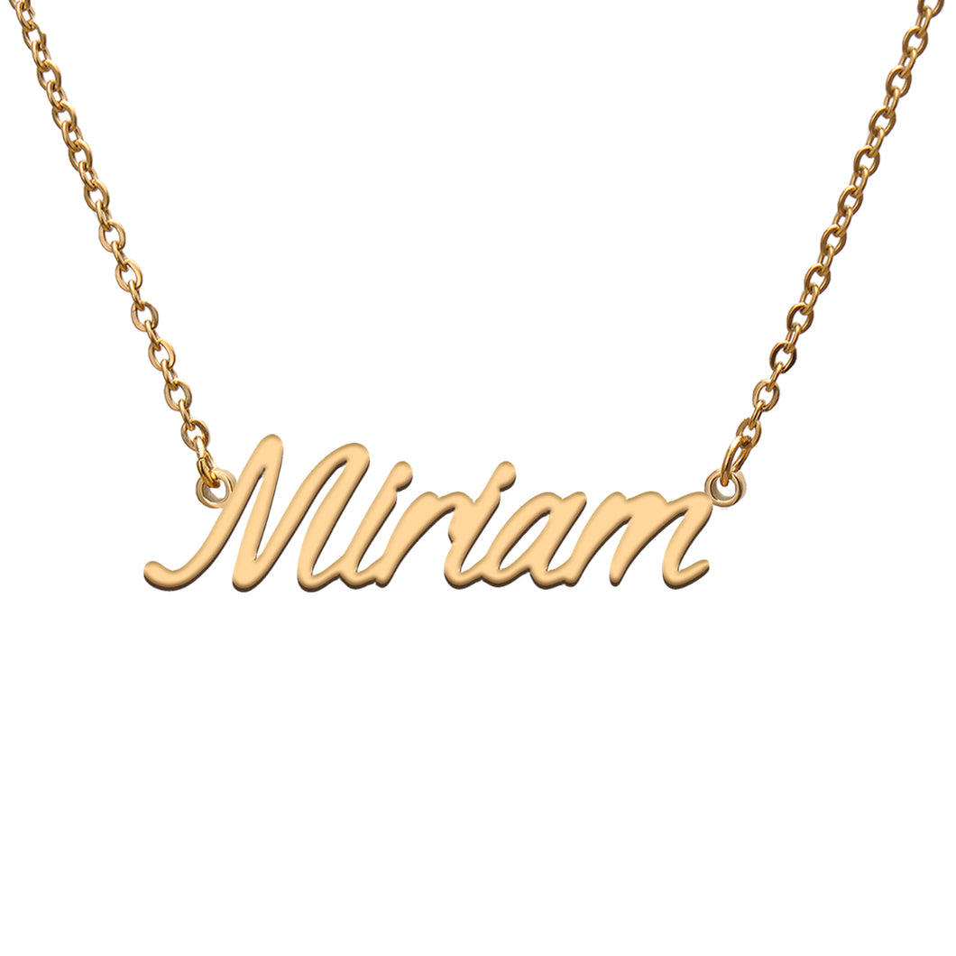 Miriam Name Necklace