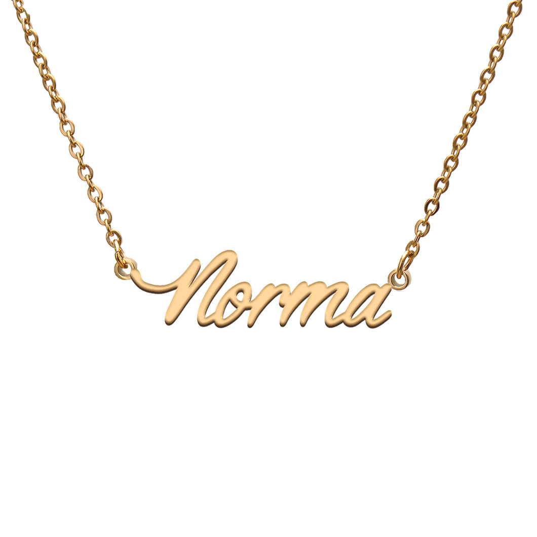 Norma Name Necklace