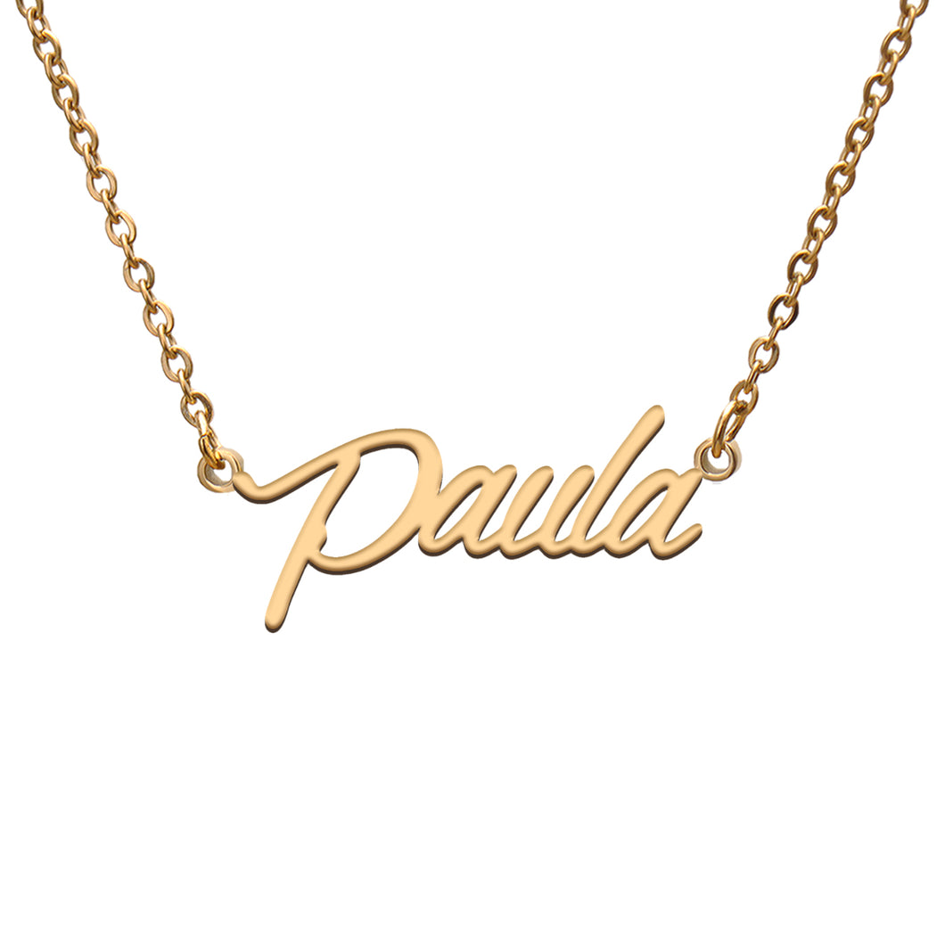 Paula Name Necklace