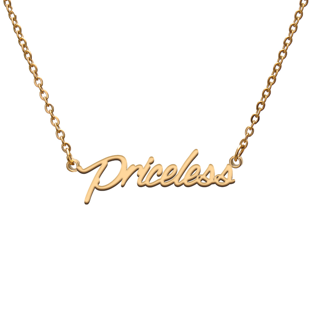 Priceless Name Necklace