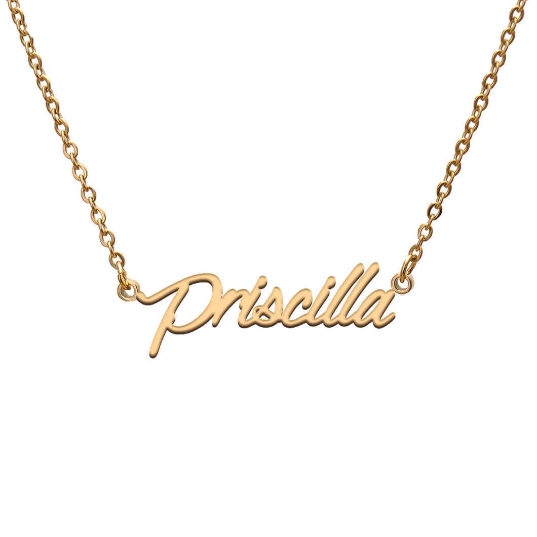 Priscilla Name Necklace