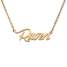 Load image into Gallery viewer, Raven Name Necklace
