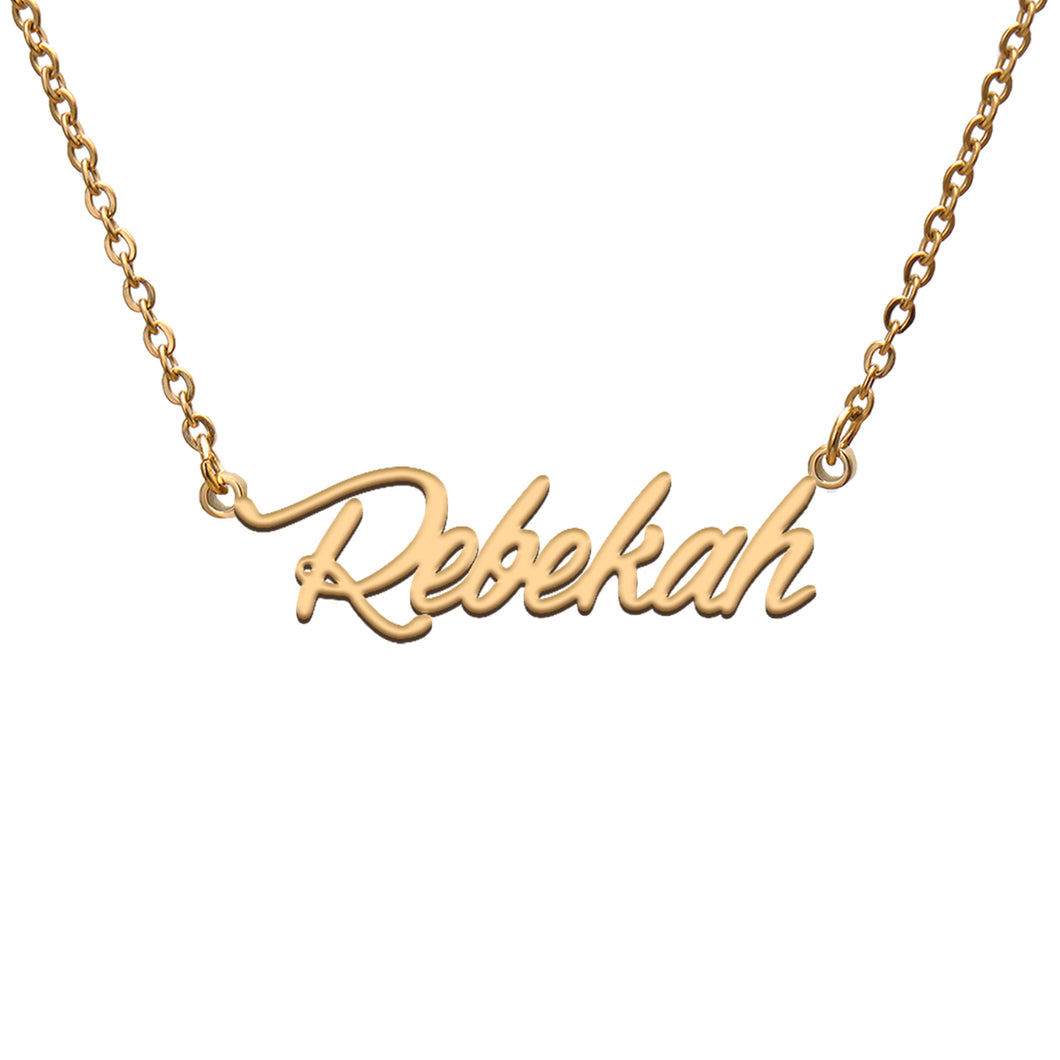 Rebekah Name Necklace
