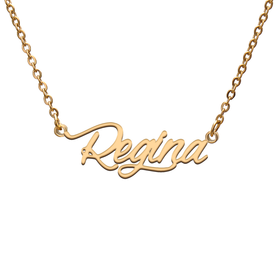 Regina Name Necklace