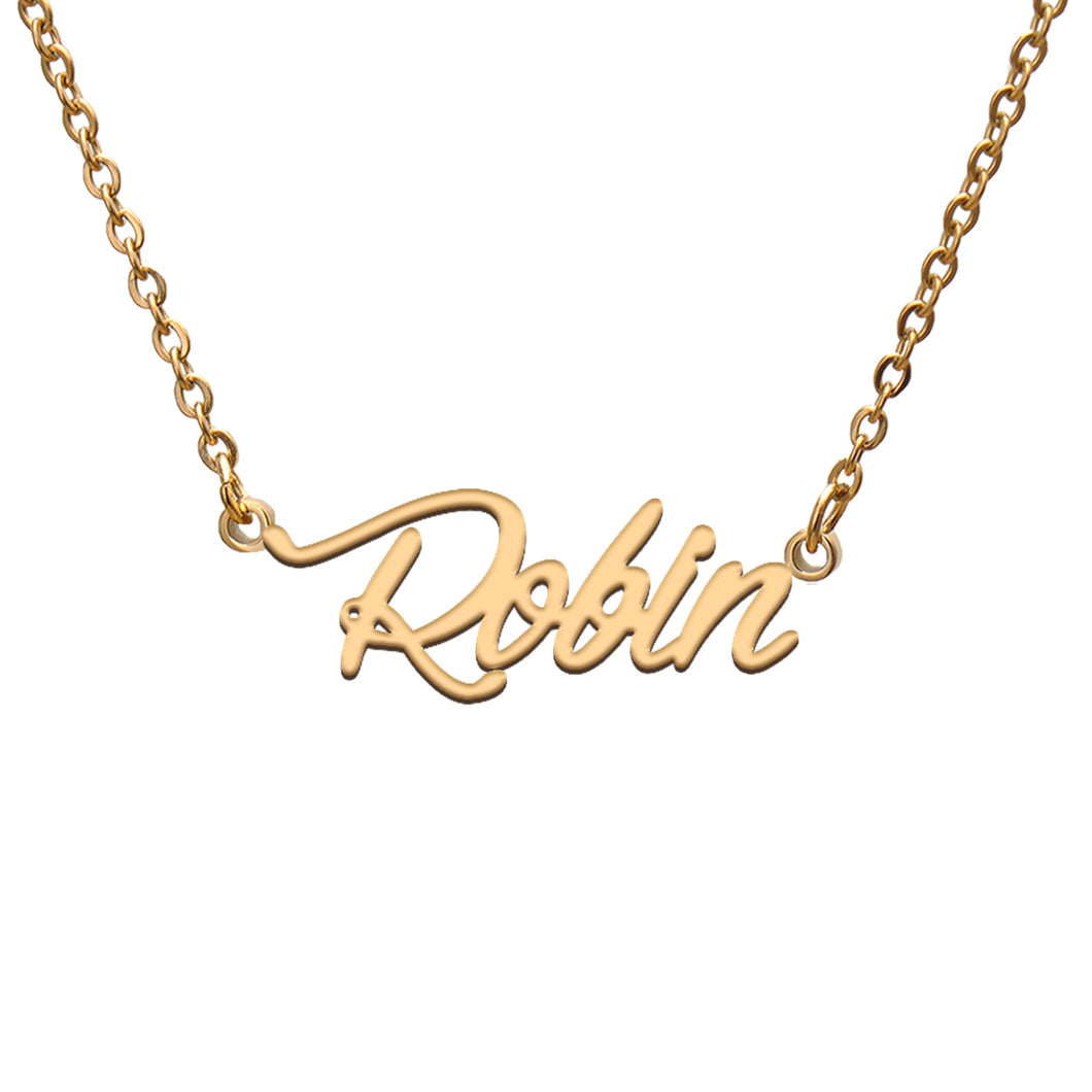 Robin Name Necklace
