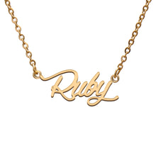 Load image into Gallery viewer, Ruby Name Necklace
