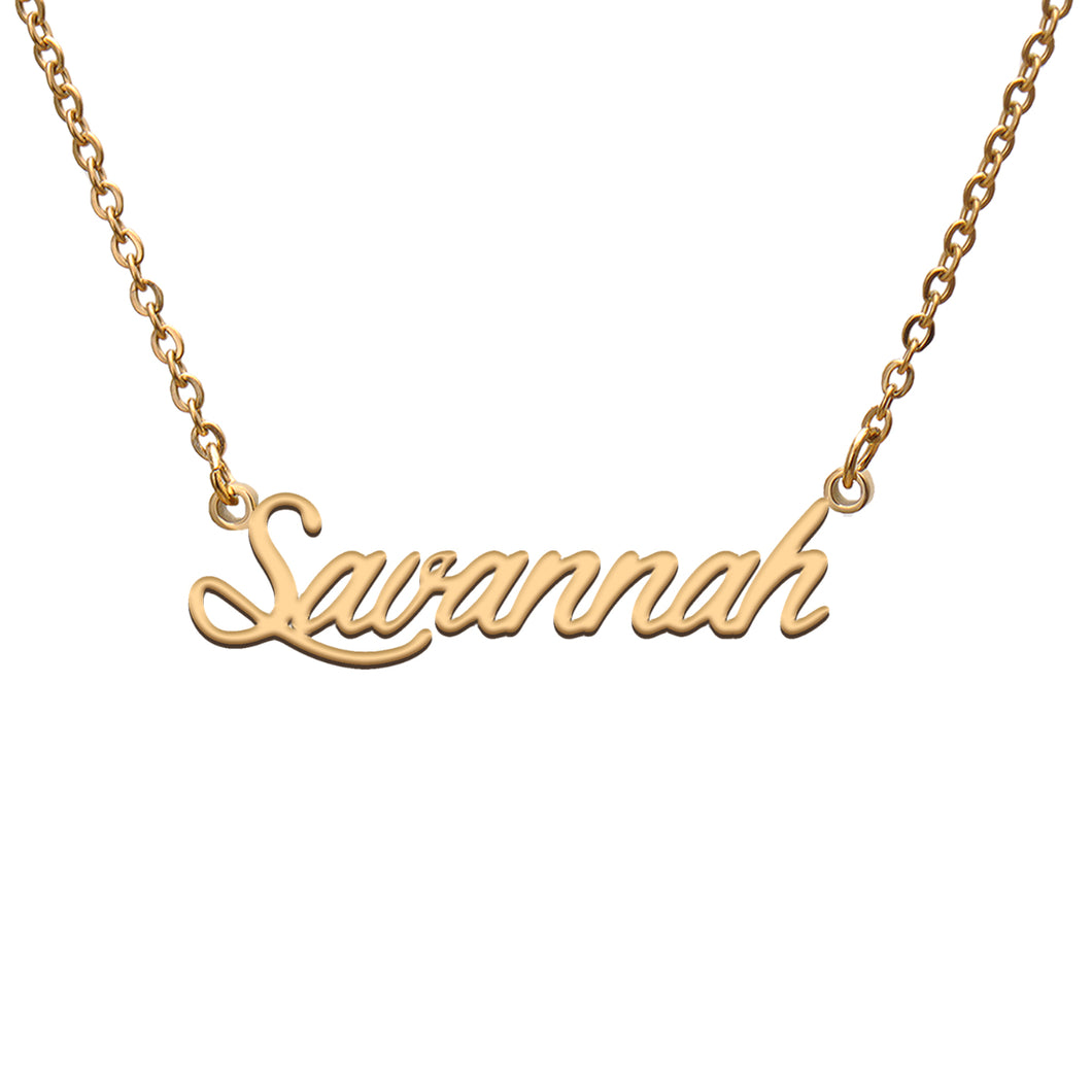 Savannah Name Necklace