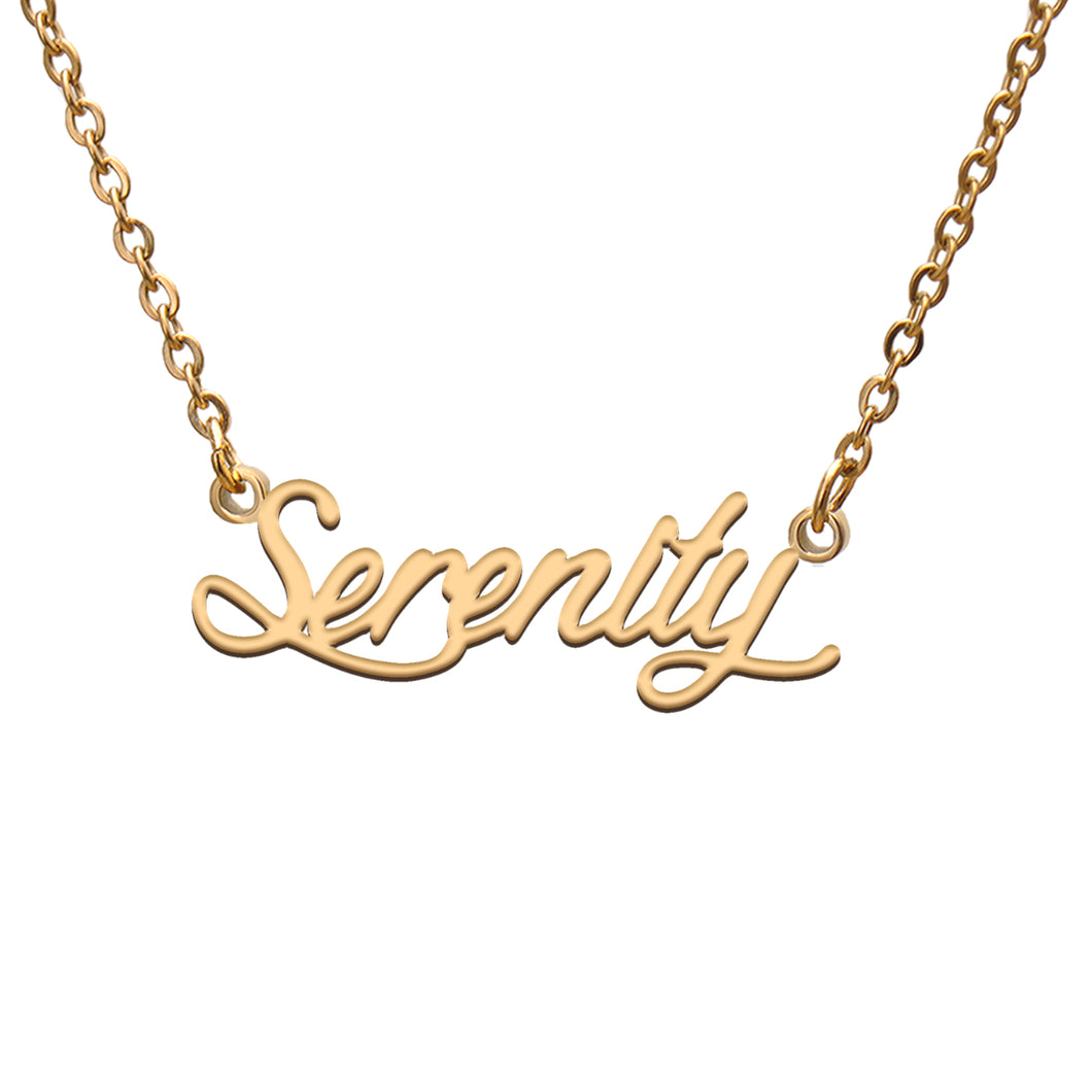 Serenity Name Necklace