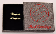 Load image into Gallery viewer, Stainless Steel Stud Earrings with Name Leilani
