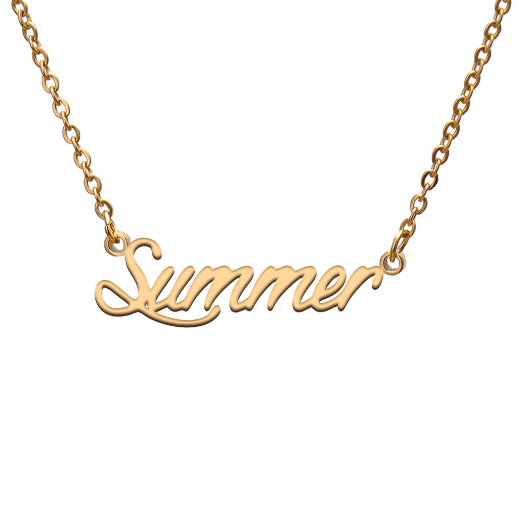 Summer Name Necklace
