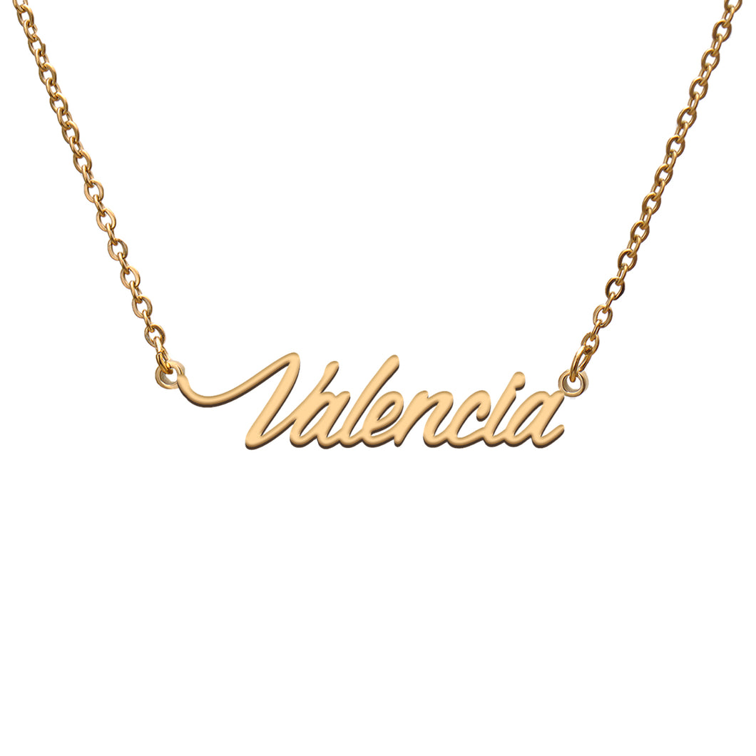 Valencia Name Necklace