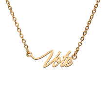 Load image into Gallery viewer, Vote Name Necklace
