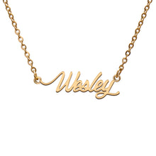Load image into Gallery viewer, Wesley Name Necklace
