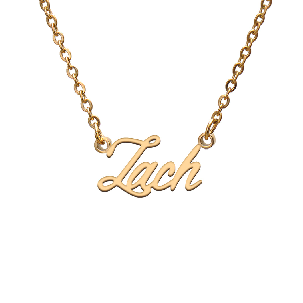 Zach Name Necklace