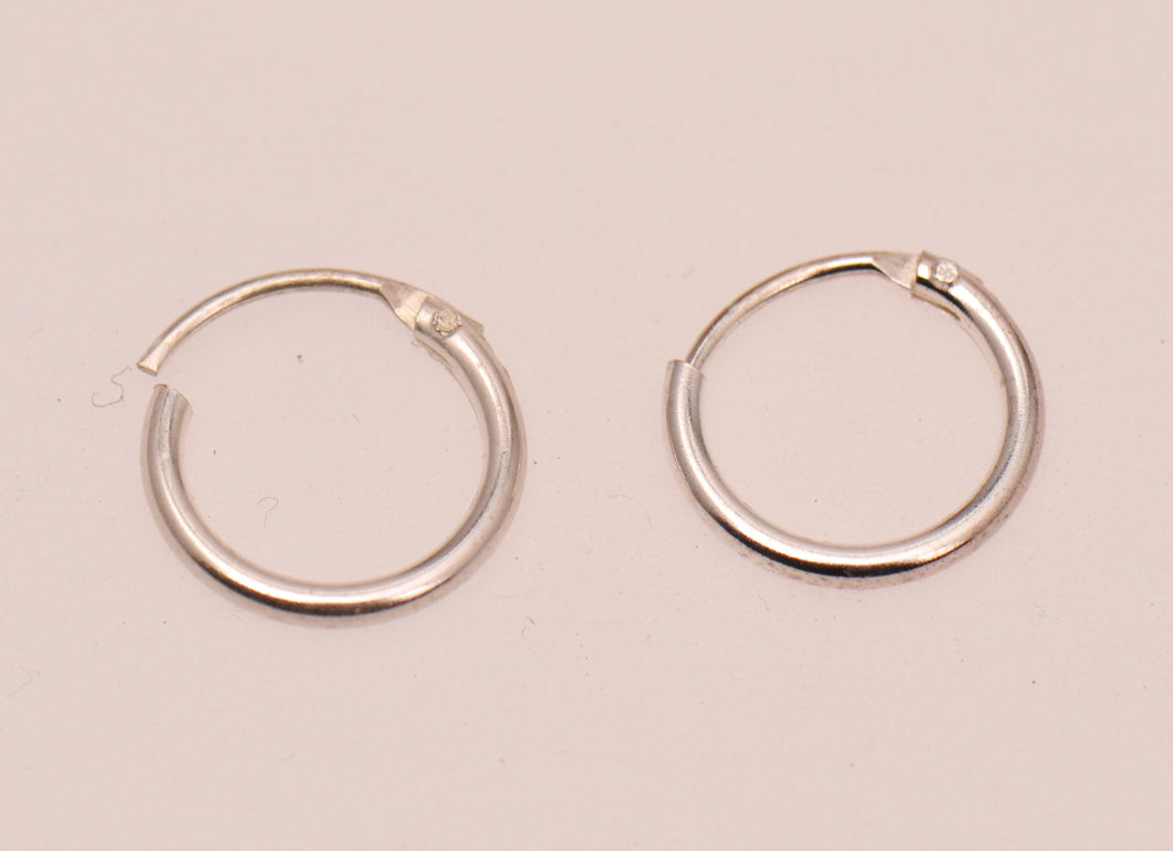 Small Sterling Silver Hoop Earrings