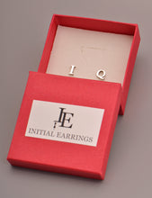 Load image into Gallery viewer, Intial Earrings with Meaningful Letter IQ Stud Earring with Gift Box
